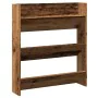 Zapatero de pared madera de ingeniería envejecida 80x18x90 cm by , Shoe racks and shoe organizers - Ref: Foro24-856544, Price...