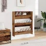 Zapatero de pared madera de ingeniería envejecida 80x18x90 cm by , Shoe racks and shoe organizers - Ref: Foro24-856544, Price...