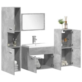 Set muebles de baño 5 piezas madera ingeniería gris hormigón von , Badezimmermöbel - Ref: Foro24-3324877, Preis: 248,55 €, Ra...