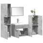 Set muebles de baño 5 piezas madera ingeniería gris hormigón de , Muebles de baño - Ref: Foro24-3324877, Precio: 248,88 €, De...