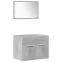 Set muebles de baño 5 piezas madera ingeniería gris hormigón de , Muebles de baño - Ref: Foro24-3324877, Precio: 248,88 €, De...