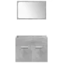 Set muebles de baño 5 piezas madera ingeniería gris hormigón de , Muebles de baño - Ref: Foro24-3324877, Precio: 248,88 €, De...
