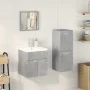 Juego muebles de baño 4 pzas madera contrachapada gris hormigón de , Muebles de baño - Ref: Foro24-3324882, Precio: 160,43 €,...