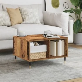 Mesa de centro madera ingeniería madera envejecida 60x50x36,5cm by , Coffee table - Ref: Foro24-857336, Price: 58,30 €, Disco...