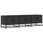Mueble de TV madera de ingeniería y metal negro 150x35x41 cm von , TV-Möbel - Ref: Foro24-848859, Preis: 101,30 €, Rabatt: %