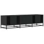 Mueble de TV madera de ingeniería y metal negro 150x35x41 cm von , TV-Möbel - Ref: Foro24-848859, Preis: 101,30 €, Rabatt: %