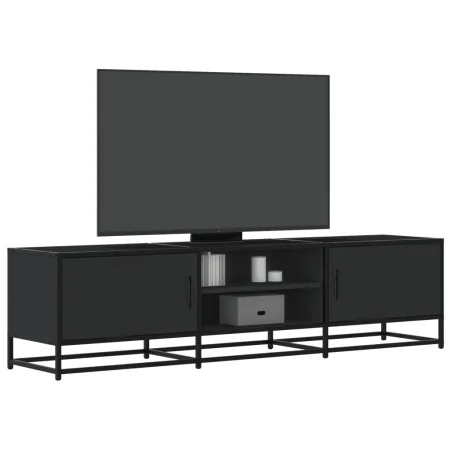 Mueble de TV madera de ingeniería y metal negro 160x35x41 cm von , TV-Möbel - Ref: Foro24-848844, Preis: 113,68 €, Rabatt: %