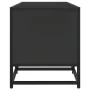 Mueble de TV madera de ingeniería y metal negro 160x35x41 cm von , TV-Möbel - Ref: Foro24-848844, Preis: 113,68 €, Rabatt: %
