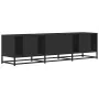 Mueble de TV madera de ingeniería y metal negro 160x35x41 cm von , TV-Möbel - Ref: Foro24-848844, Preis: 113,68 €, Rabatt: %