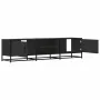 Mueble de TV madera de ingeniería y metal negro 160x35x41 cm von , TV-Möbel - Ref: Foro24-848844, Preis: 113,68 €, Rabatt: %