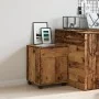 Armario con ruedas madera ingeniería envejecida 45x38x54 cm by , Lockers and storage cabinets - Ref: Foro24-856654, Price: 62...