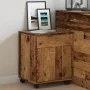Armario con ruedas madera ingeniería envejecida 45x38x54 cm by , Lockers and storage cabinets - Ref: Foro24-856654, Price: 62...