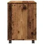 Armario con ruedas madera ingeniería envejecida 45x38x54 cm by , Lockers and storage cabinets - Ref: Foro24-856654, Price: 62...
