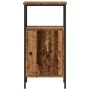Mesita de noche madera ingeniería madera envejecida 41x31x80 cm de , Mesitas de noche - Ref: Foro24-857246, Precio: 46,37 €, ...