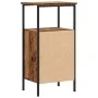 Mesita de noche madera ingeniería madera envejecida 41x31x80 cm de , Mesitas de noche - Ref: Foro24-857246, Precio: 46,37 €, ...