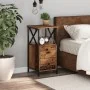 Mesita de noche madera ingeniería envejecida 34x35,5x70 cm de , Mesitas de noche - Ref: Foro24-857250, Precio: 67,94 €, Descu...
