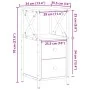 Mesita de noche madera ingeniería envejecida 34x35,5x70 cm de , Mesitas de noche - Ref: Foro24-857250, Precio: 67,94 €, Descu...