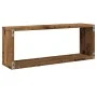 Estantes cubo de pared 2 uds madera envejecida 60x15x23 cm by , Shelves and shelves - Ref: Foro24-856586, Price: 33,76 €, Dis...