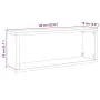 Estantes cubo de pared 2 uds madera envejecida 60x15x23 cm by , Shelves and shelves - Ref: Foro24-856586, Price: 33,76 €, Dis...