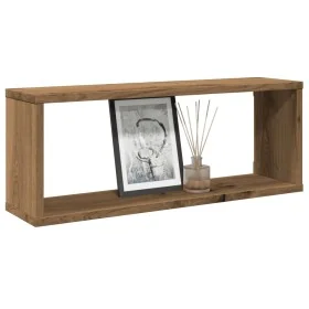 Estantes cubo de pared 4 uds madera roble artisan 60x15x23 cm by , Shelves and shelves - Ref: Foro24-856590, Price: 45,77 €, ...