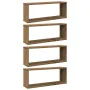 Estantes cubo de pared 4 uds madera roble artisan 60x15x23 cm by , Shelves and shelves - Ref: Foro24-856590, Price: 45,77 €, ...