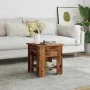Mesa de centro madera ingeniería madera envejecida 40x40x42 cm by , Coffee table - Ref: Foro24-856798, Price: 35,70 €, Discou...