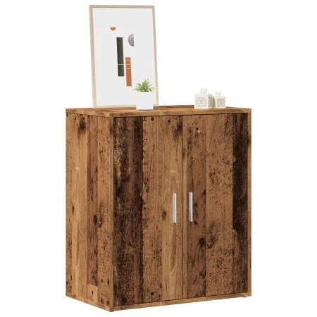 Mueble zapatero madera ingeniería madera envejecida 60x35x70 cm by , Shoe racks and shoe organizers - Ref: Foro24-856696, Pri...