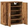 Mueble zapatero madera ingeniería madera envejecida 60x35x70 cm by , Shoe racks and shoe organizers - Ref: Foro24-856696, Pri...