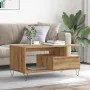 Mesa de centro madera de ingeniería roble artisan 90x49x45 cm by , Coffee table - Ref: Foro24-857453, Price: 97,11 €, Discoun...