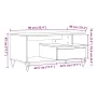 Mesa de centro madera de ingeniería roble artisan 90x49x45 cm by , Coffee table - Ref: Foro24-857453, Price: 97,11 €, Discoun...