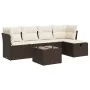 Set sofás de jardín 6 piezas y cojines ratán sintético marrón by , Garden sets - Ref: Foro24-3325279, Price: 371,55 €, Discou...