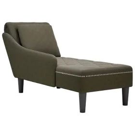 Tumbona almohada reposabrazo derecho cuero verde militar by , Daybeds - Ref: Foro24-4009859, Price: 137,50 €, Discount: %
