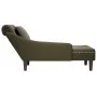 Tumbona almohada reposabrazo derecho cuero verde militar by , Daybeds - Ref: Foro24-4009859, Price: 137,50 €, Discount: %