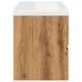 Mueble con lavabo integrado roble artisan de , Tocadores de baño - Ref: Foro24-3328924, Precio: 211,96 €, Descuento: %