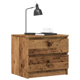 Mesita de noche 2 uds madera ingeniería envejecida 50x40x43.5cm by , Nightstands - Ref: Foro24-856519, Price: 94,14 €, Discou...