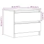Mesita de noche 2 uds madera ingeniería envejecida 50x40x43.5cm by , Nightstands - Ref: Foro24-856519, Price: 94,14 €, Discou...