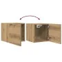 Muebles de pared para TV 2 uds roble artisan 30,5x30x30 cm von , TV-Möbel - Ref: Foro24-856415, Preis: 46,74 €, Rabatt: %