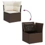 Set de sofás de jardín 9 pzas y cojines ratán sintético marrón by , Garden sets - Ref: Foro24-3325349, Price: 575,89 €, Disco...