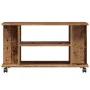 Mueble de TV con ruedas madera ingeniería envejecida 80x40x45cm by , TV Furniture - Ref: Foro24-855790, Price: 61,14 €, Disco...