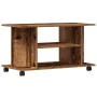 Mueble de TV con ruedas madera ingeniería envejecida 80x40x45cm by , TV Furniture - Ref: Foro24-855790, Price: 61,14 €, Disco...