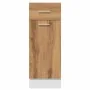 Armario inferior cajón madera roble artisan 30x46x81,5 cm by , Kitchen cabinets - Ref: Foro24-856081, Price: 64,61 €, Discoun...