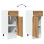 Armario inferior cajón madera roble artisan 30x46x81,5 cm by , Kitchen cabinets - Ref: Foro24-856081, Price: 64,61 €, Discoun...