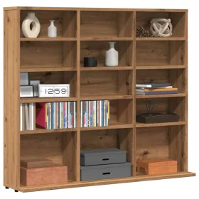 Mueble de CD madera de ingeniería roble artisan 100x23x89,5 cm by , CD and DVD storage - Ref: Foro24-856001, Price: 82,47 €, ...