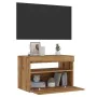 Mueble de TV luces LED madera roble artisan 60x35x40 cm de , Muebles TV - Ref: Foro24-856311, Precio: 50,78 €, Descuento: %
