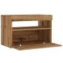 Mueble de TV luces LED madera roble artisan 60x35x40 cm de , Muebles TV - Ref: Foro24-856311, Precio: 50,78 €, Descuento: %