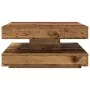 Mesa de centro giratoria 360 grados envejecida 70x70x34,5 cm by , Coffee table - Ref: Foro24-858486, Price: 84,35 €, Discount: %