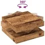 Mesa de centro giratoria 360 grados envejecida 70x70x34,5 cm by , Coffee table - Ref: Foro24-858486, Price: 84,35 €, Discount: %