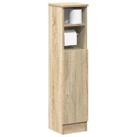 Mueble de baño con portarrollos roble Sonoma 20,5x22x90 cm de , Muebles de baño - Ref: Foro24-858499, Precio: 36,46 €, Descue...