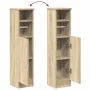 Mueble de baño con portarrollos roble Sonoma 20,5x22x90 cm de , Muebles de baño - Ref: Foro24-858499, Precio: 36,46 €, Descue...