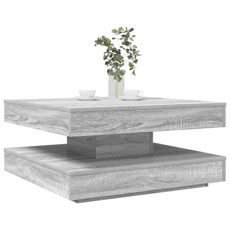 Mesa de centro giratoria 360 grados gris Sonoma 70x70x34,5 cm von , Couchtisch - Ref: Foro24-858484, Preis: 79,45 €, Rabatt: %